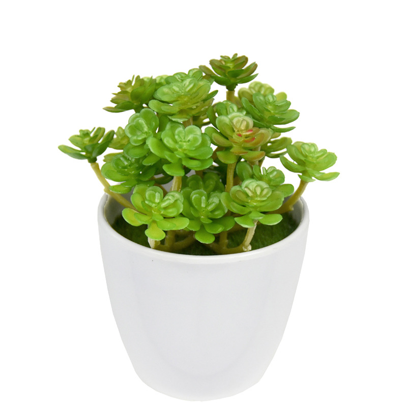 12pcs Simulation Green Plants  - Bonsai Garden And Cafe avaliação e preço