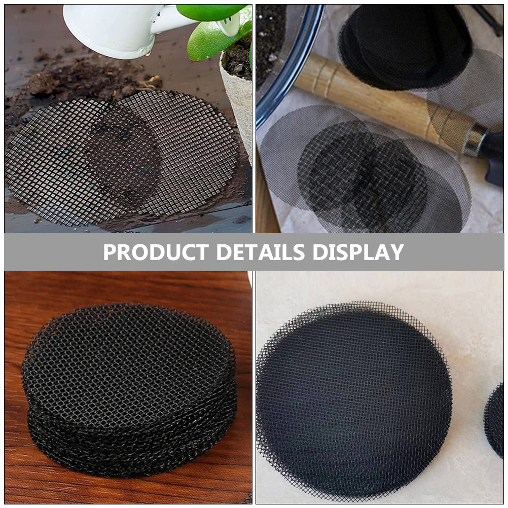 200Pcs Flower Pot Hole Mesh Pa - Bonsai Garden And Cafe avaliação e preço
