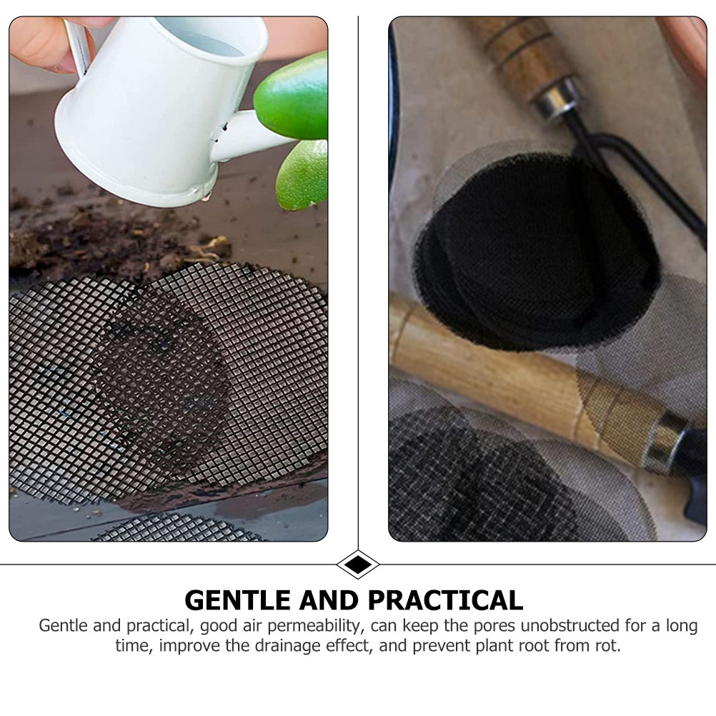 200Pcs Flower Pot Hole Mesh Pa - Bonsai Garden And Cafe avaliação e preço