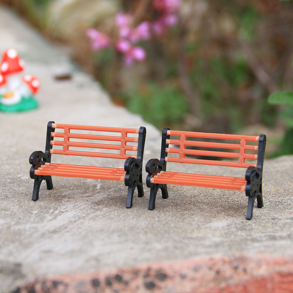 1PC Resin Miniature Bench Stoo - Bonsai Garden House avaliação e preço