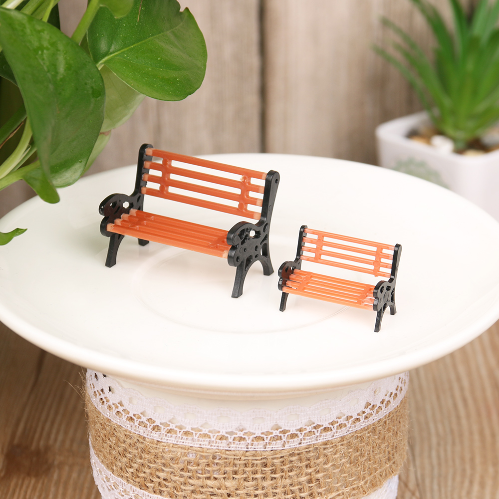 1PC Resin Miniature Bench Stoo - Bonsai Garden House avaliação e preço